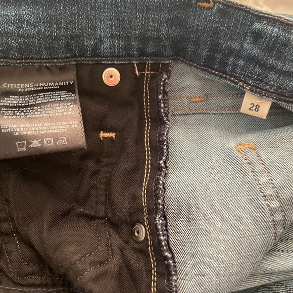 Citizens of Humanity button fly denim size 28 - Picture 6 of 9